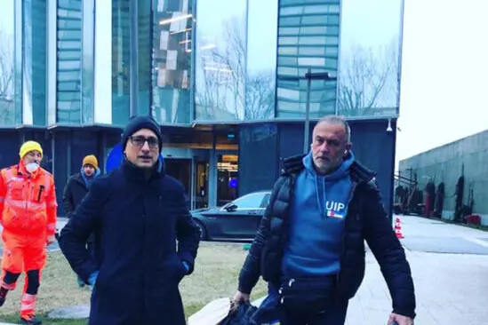 Ugo Cappellacci e Anthony Grande (Ansa)