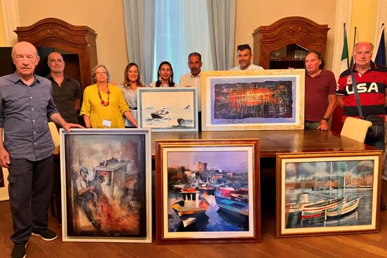 La premiazione dei dipinti- Porto Torres