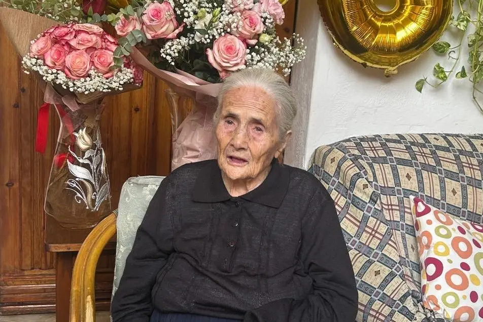 Rosa Piras, 106 anni (foto concessa)