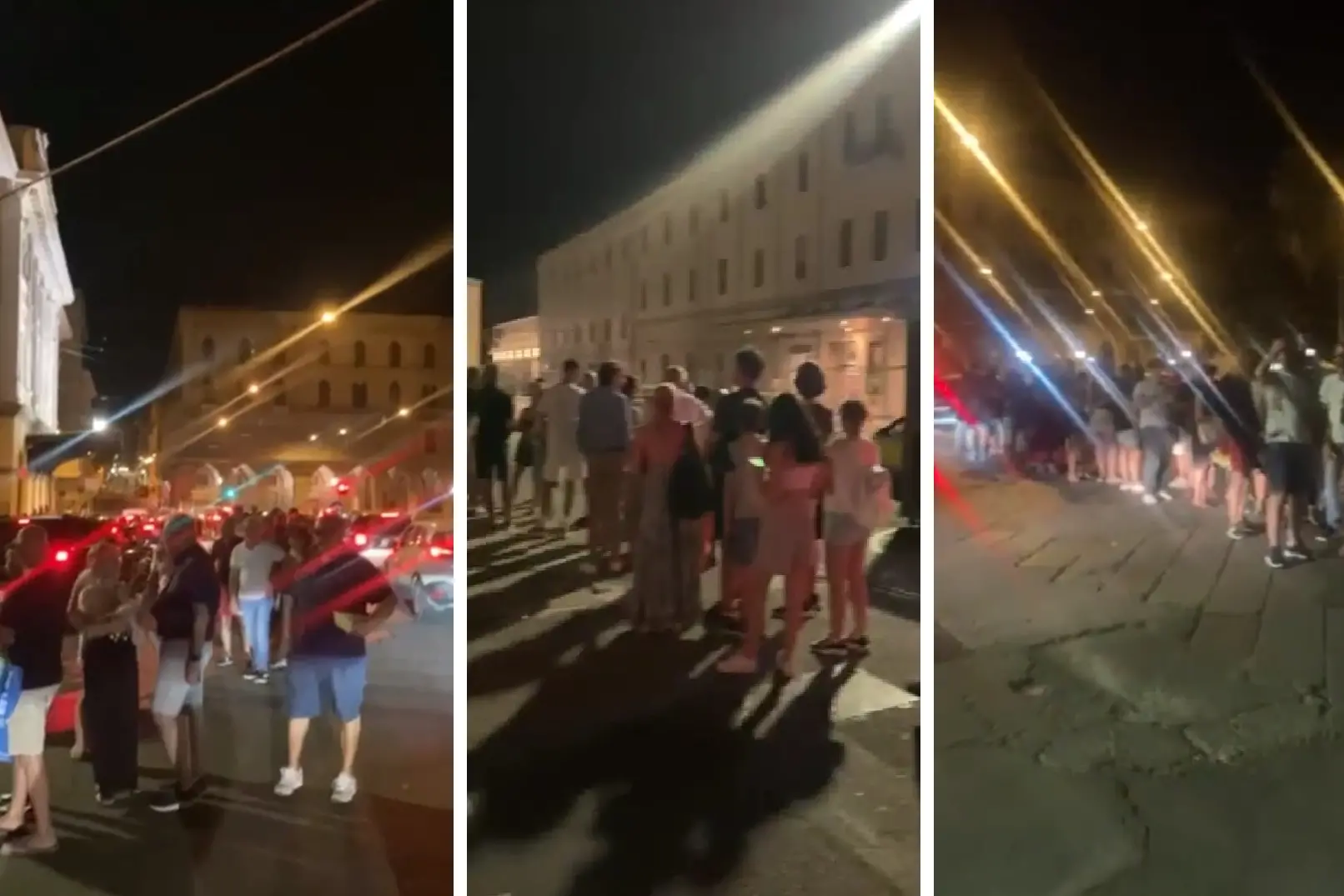 La coda al parcheggio della stazione