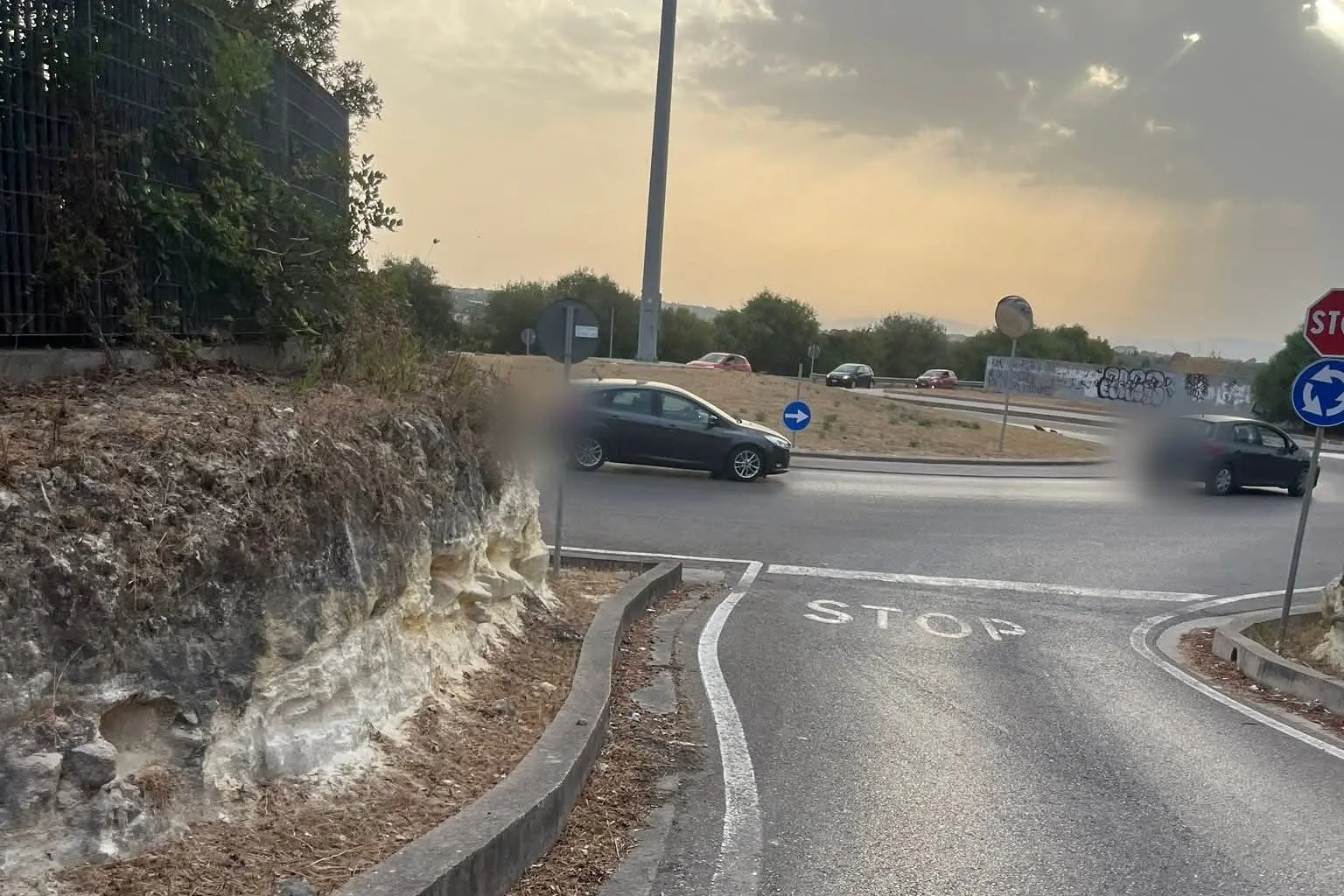 Sassari, la rotatoria