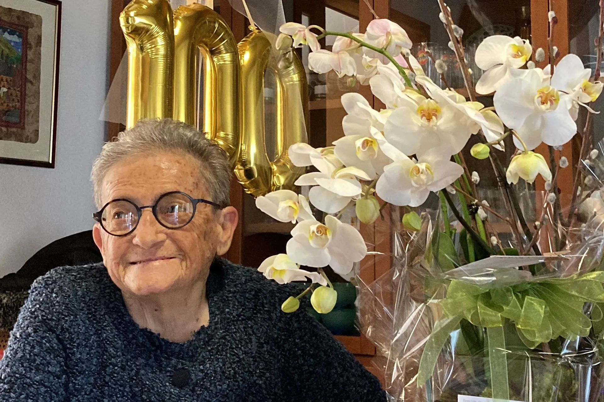 La centenaria Elena Mannu (foto ufficio stampa)