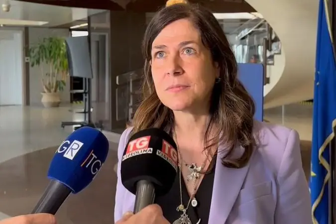 La presidente della Regione, Alessandra Todde