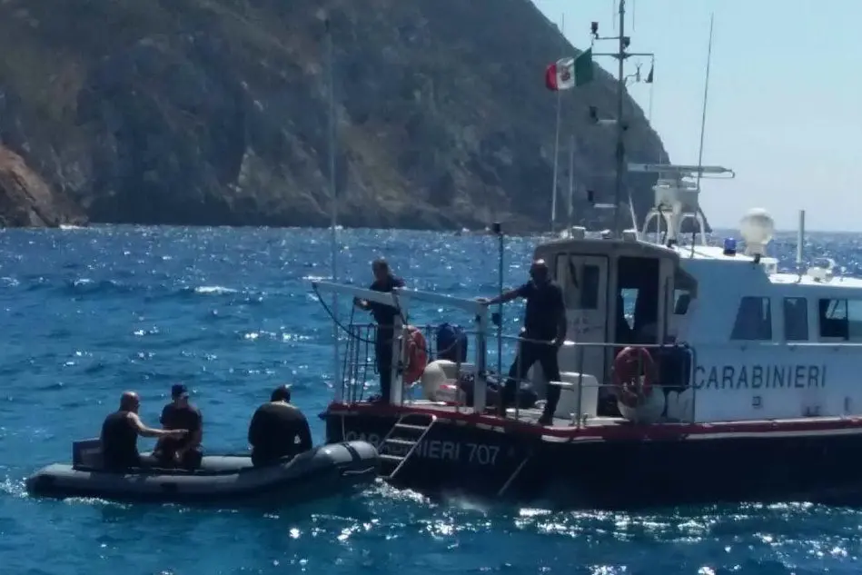L'intervento dei carabinieri