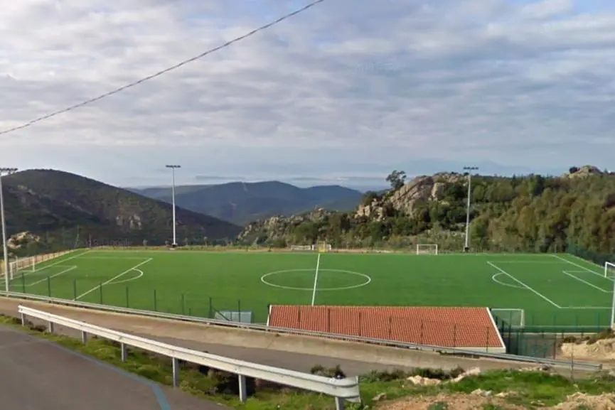 Il campo sportivo di Burcei (Foto Antonio Serreli)