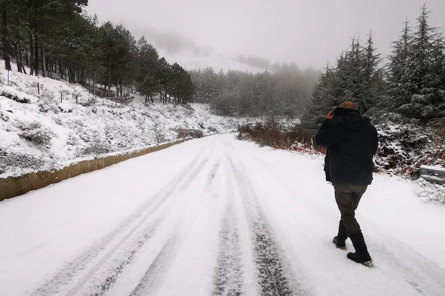 Le prime nevicate in Sardegna (foto Gualà)
