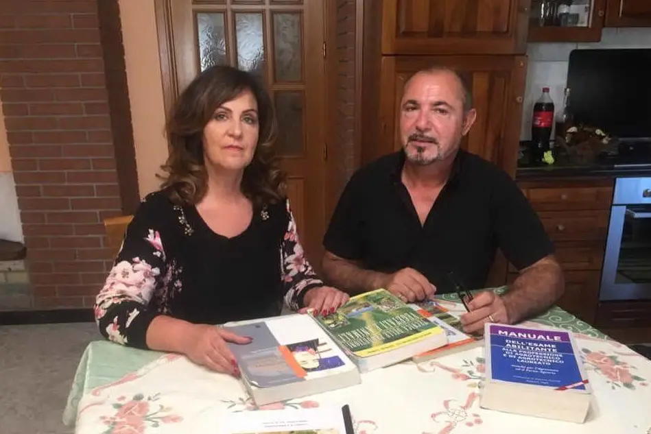 Maurizio Pedditzi e Ileana Melis (foto L'Unione Sarda - Carta)