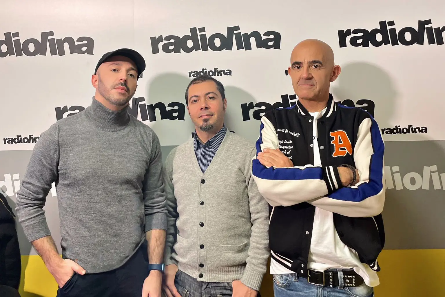 I conduttori Enzo Asuni, Luca Carcassi e Luigi Mameli (foto L'Unione Sarda)