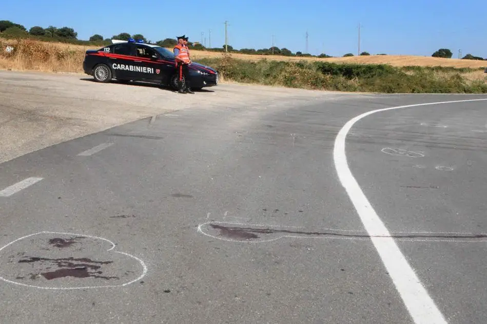 Il punto in cui è stato investito e ucciso il carabiniere