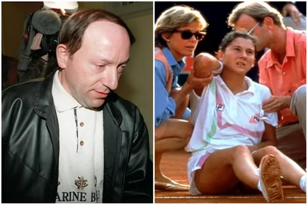 Günter Parche e Monica Seles (dai social)