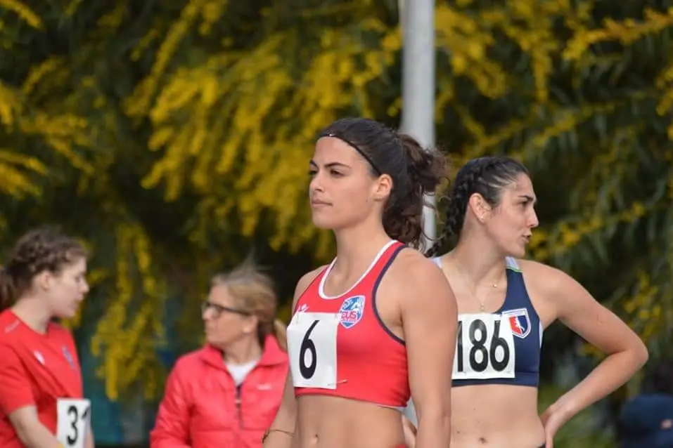 Silvia Aru, 20 anni, atleta del Cus Cagliari (foto concessa dal tecnico Daniele Desogus)