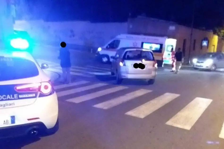 L'incidente (foto Polizia locale)