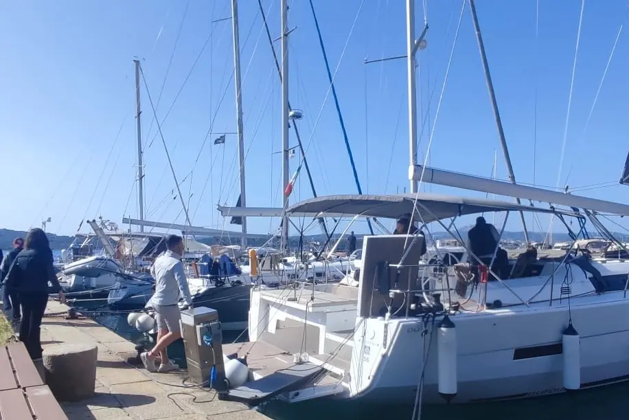 La Maddalena, le imbarcazioni in partenza (foto Ronchi)