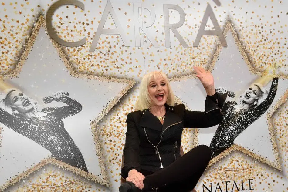 Raffaella Carrà alla presentazione del nuovo album (Ansa)