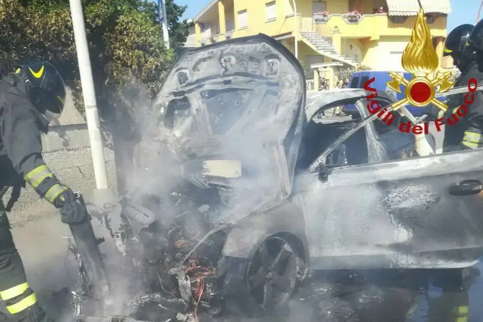 L'intervento dei vigili del fuoco