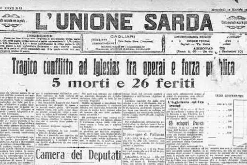 #AccaddeOggi: l'11 maggio 1920 l'eccidio ad Iglesias, 7 minatori uccisi per il pane