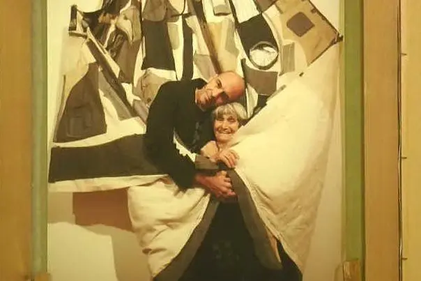 Antonio Marras e Maria Lai (foto da frame video YouTube)