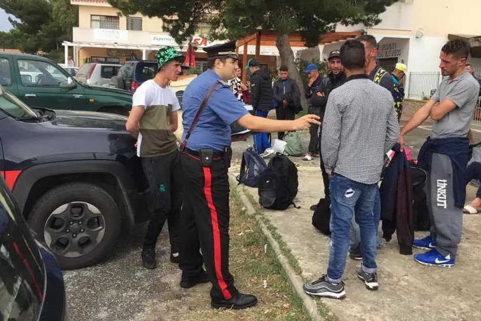 Sul posto i carabinieri