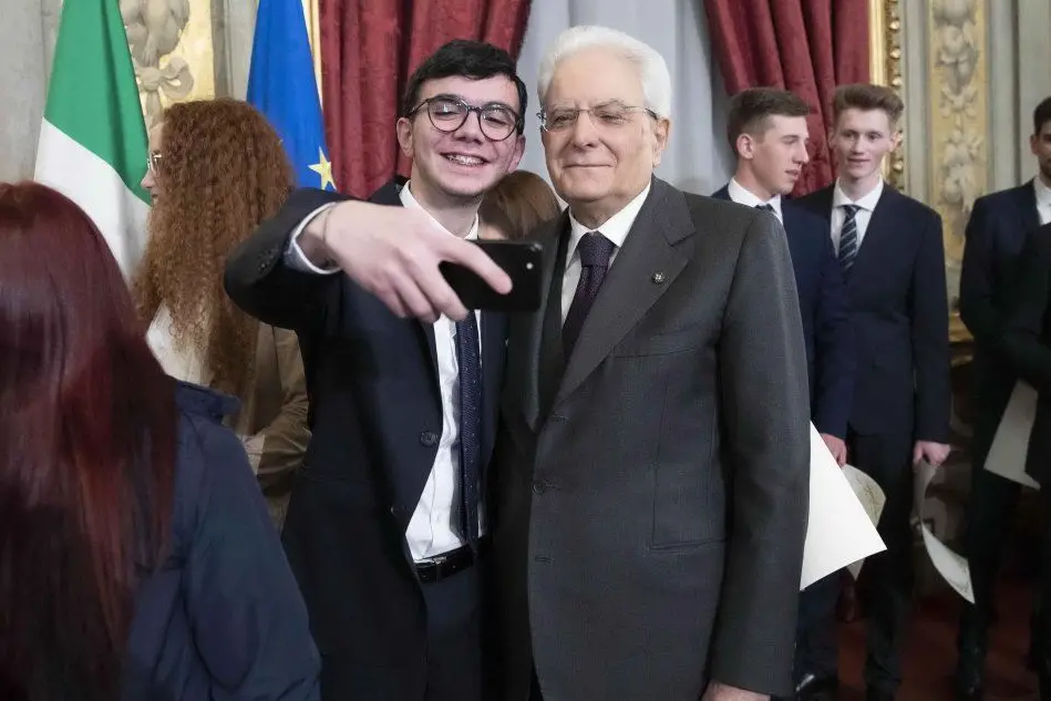 Il presidente della Repubblica incontra 29 giovanissimi