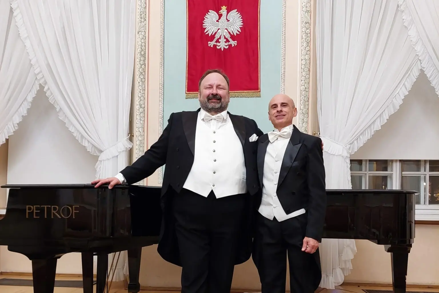 Il tenore Mojsa e il pianista Virgilio (foto concessa)