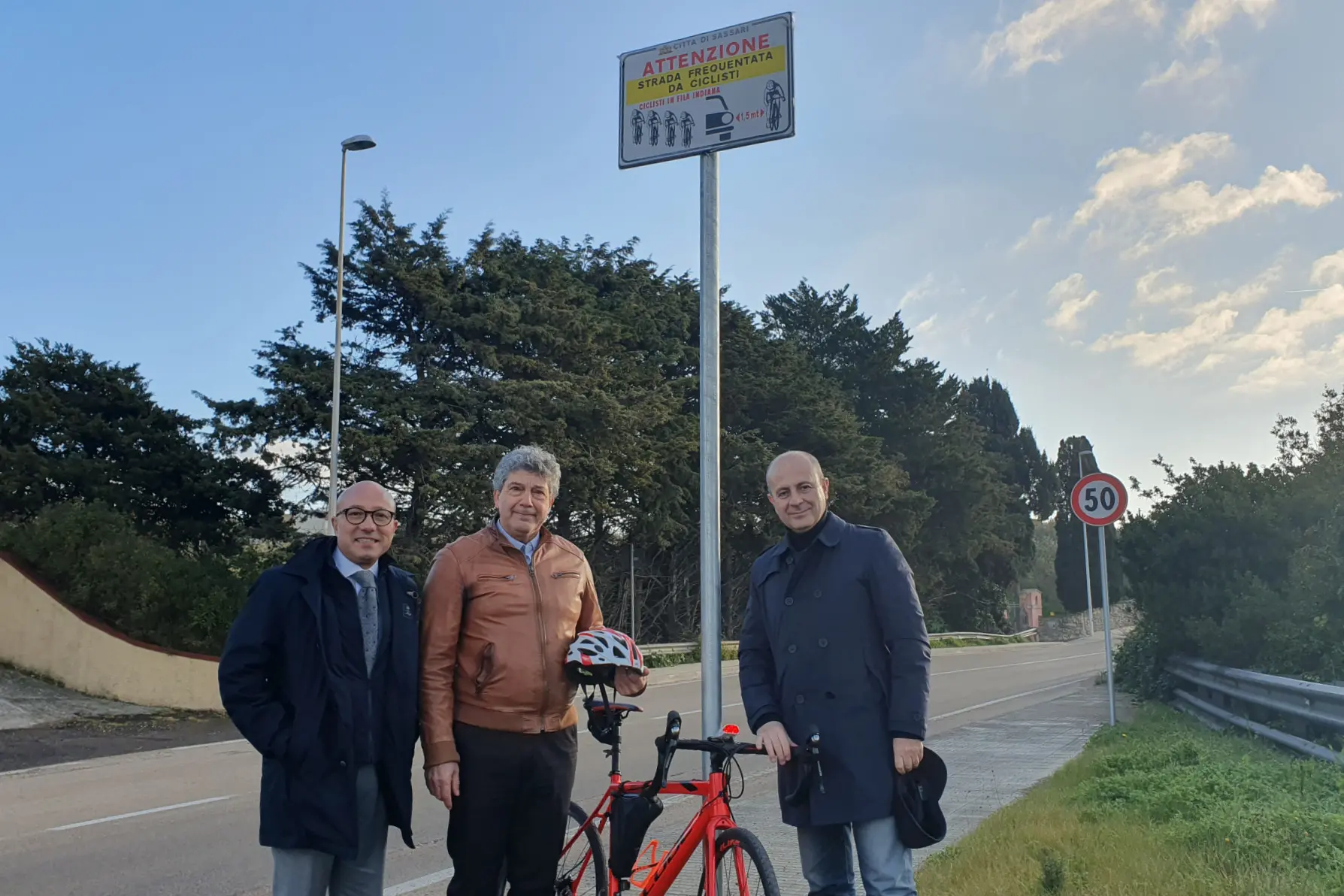 Un cartello (foto ufficio stampa)