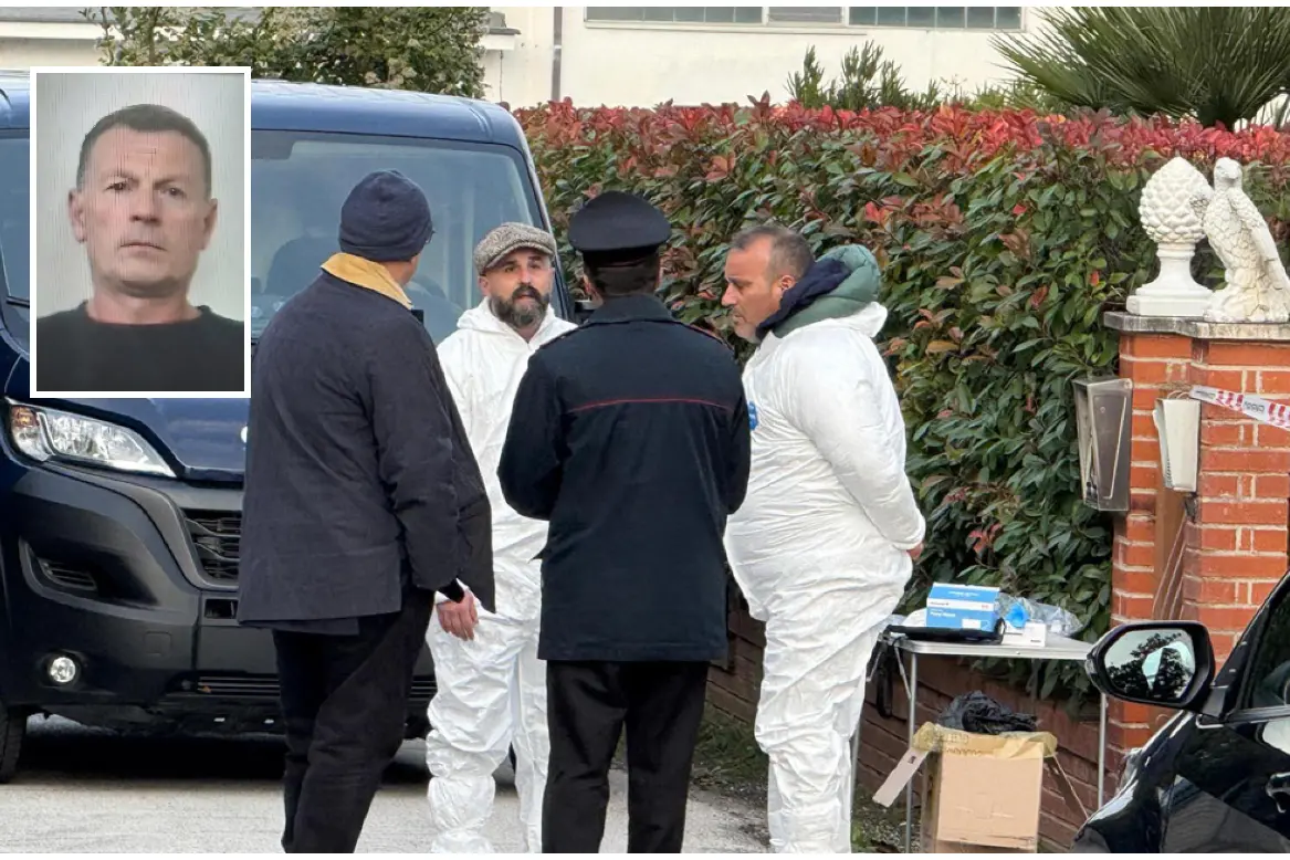 Nel riquadro, il marito della vittima