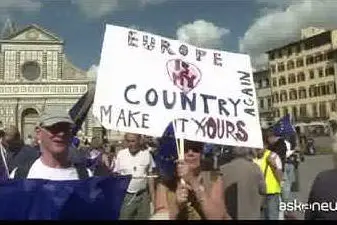 Manifestazione contro la Brexit a Firenze