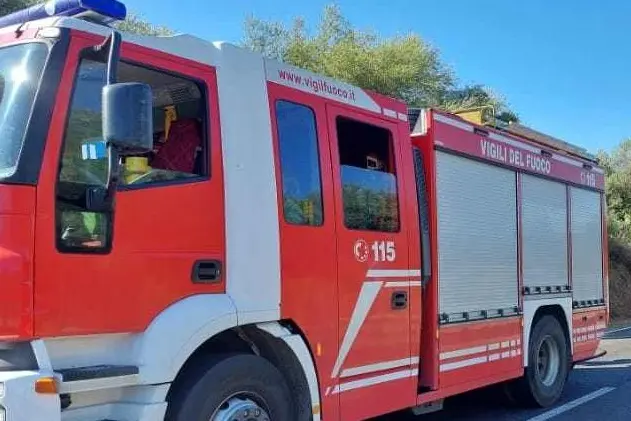 Un intervento dei vigili del fuoco