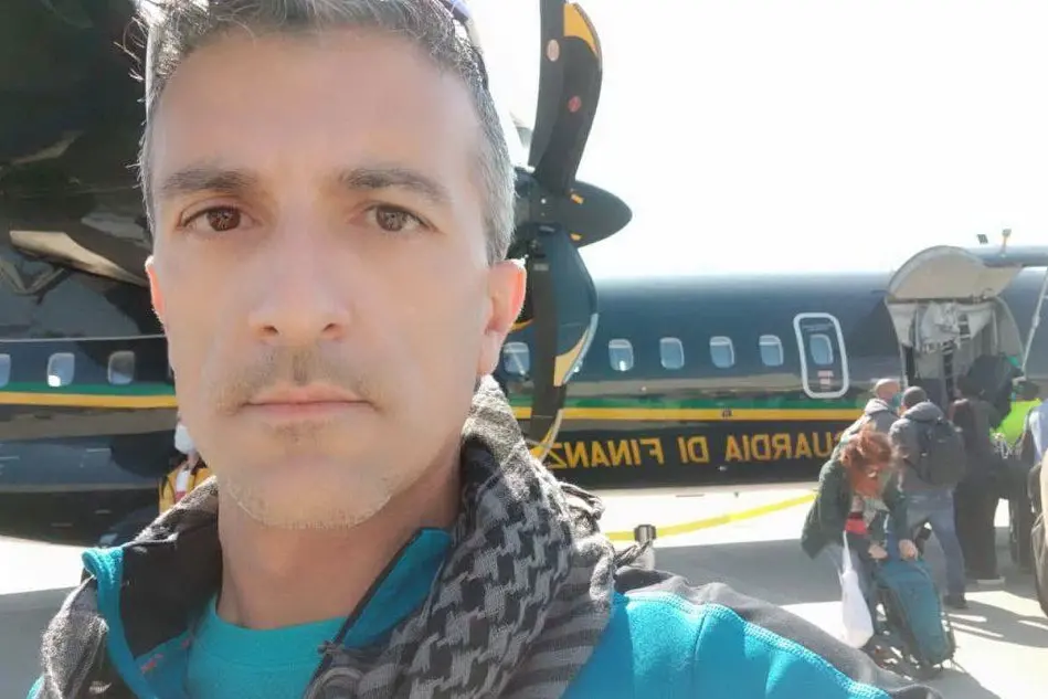 Paolo Cannas, volontario a Bergamo (L'Unione Sarda)
