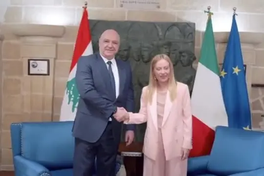 Italia-Libano, Meloni incontra Aoun: sostegno per pace giusta con Israele