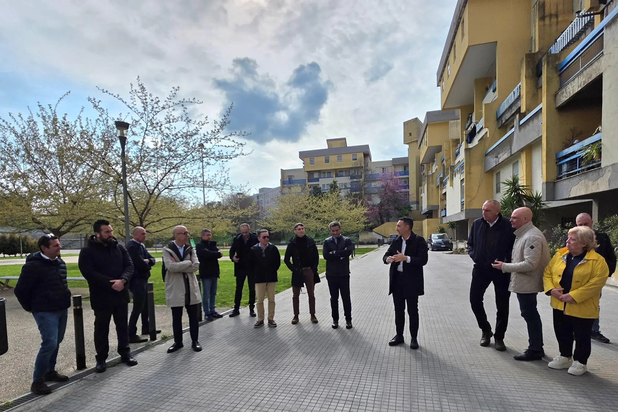 Consegna dei lavori in piazza Dettori (foto Floris)