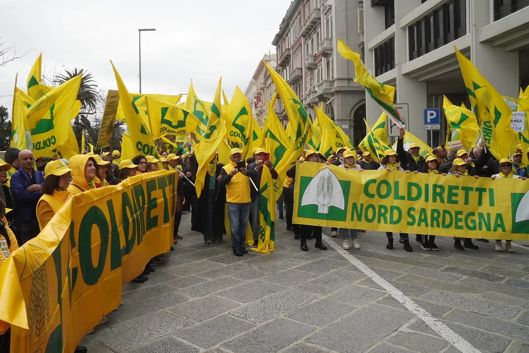 Una manifestazione della Coldiretti a Cagliari (Stefano Anedda Endrich)