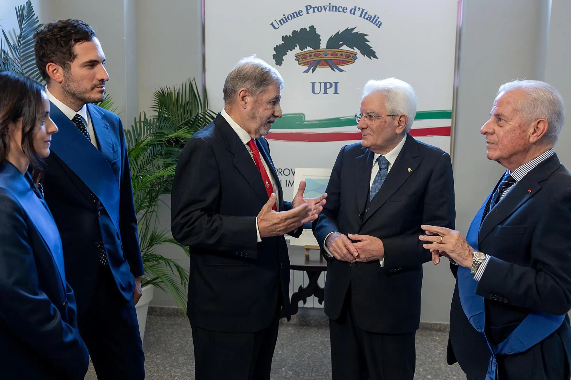 Mattarella all'aassemblea Upii (Ansa)