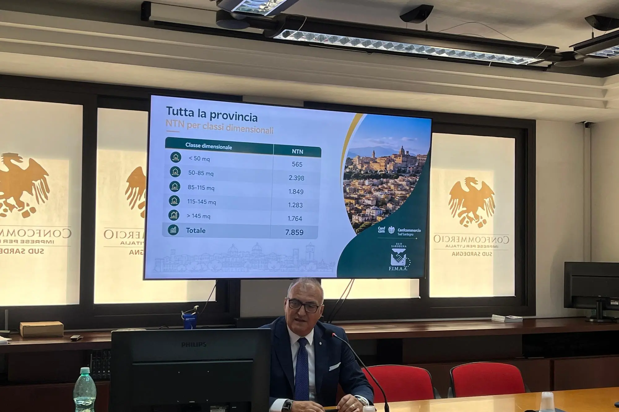 Il presidente di Fimaa Confcommercio Sud Sardegna, Marco Mainas (foto Zedda)