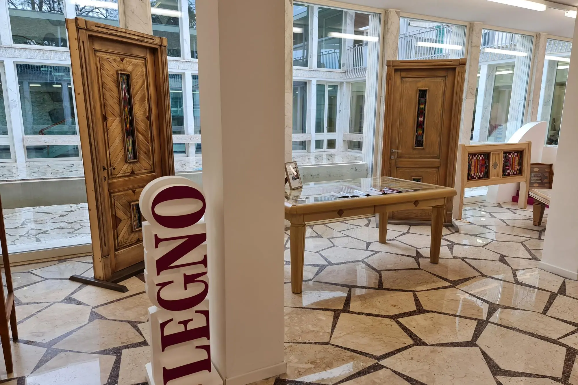 L'area del Padiglione Tavolara dedicata al legno (foto concessa)