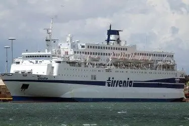 La nave &quot;Clodia&quot; della Tirrenia