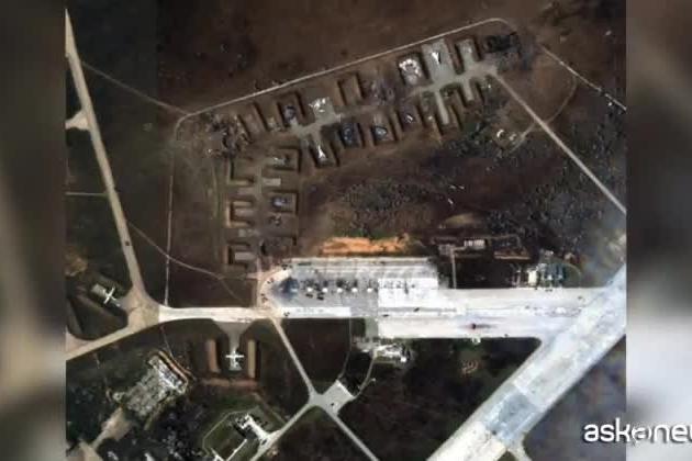 Almeno 9 aerei russi distrutti in Crimea nella base di Saki