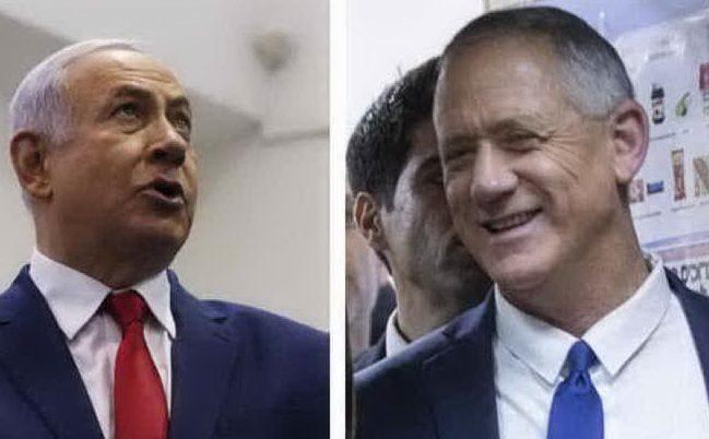 Netanyahu e Gantz (archivio L'Unione Sarda)