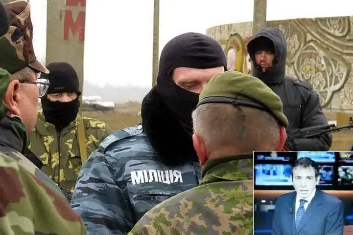 Militari alla frontiera e, nel riquadro, Jacopo Arbarello