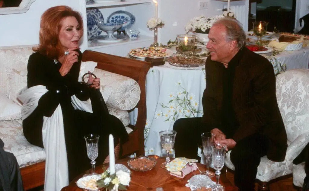 Marina Ripa di Meana con Giorgio Albertazzi