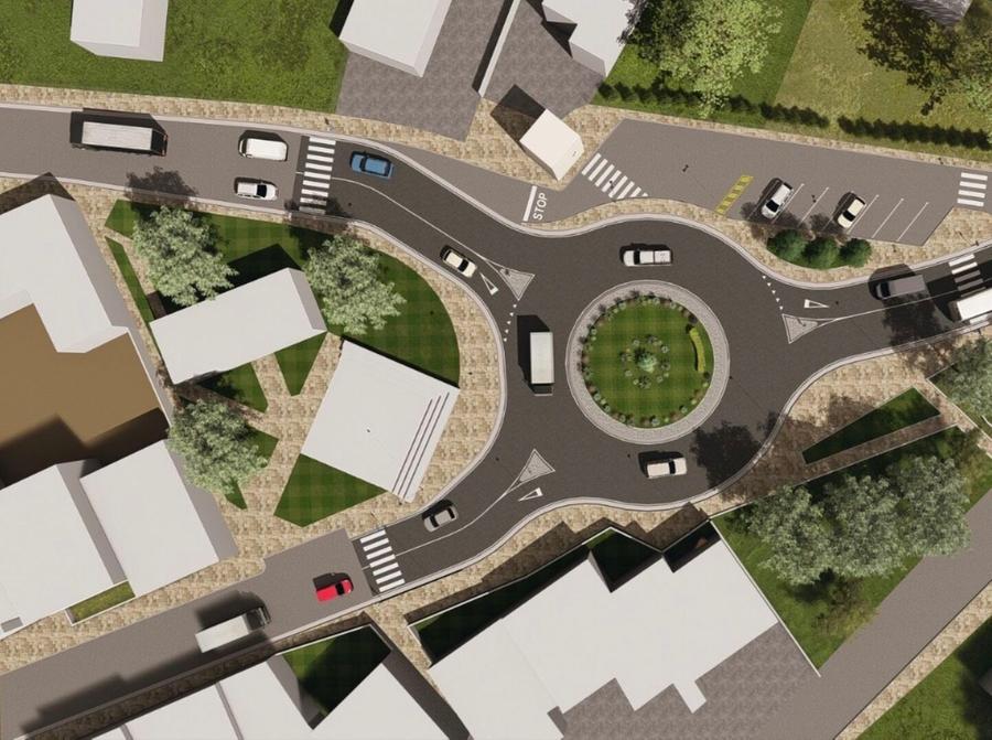 Pù sicurezza in via Umberto, iniziano i lavori della rotonda