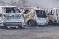 Le auto distrutte dalle fiamme (Sanna)