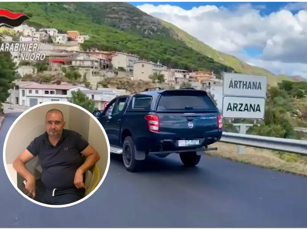 L'ingresso di Arzana (foto Cc), nel riquadro Vincenzo Beniamino Marongiu