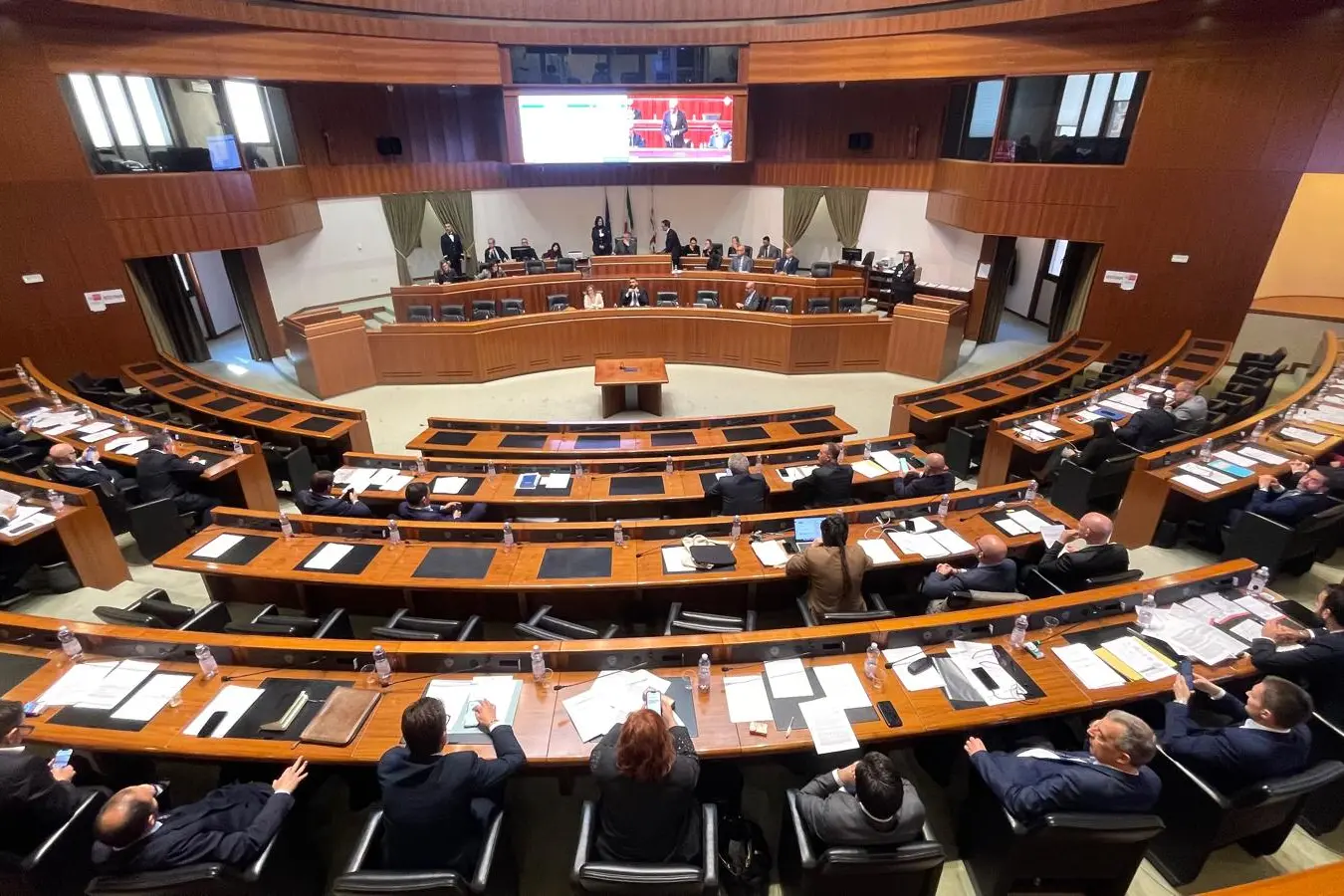 L'aula del consiglio regionale