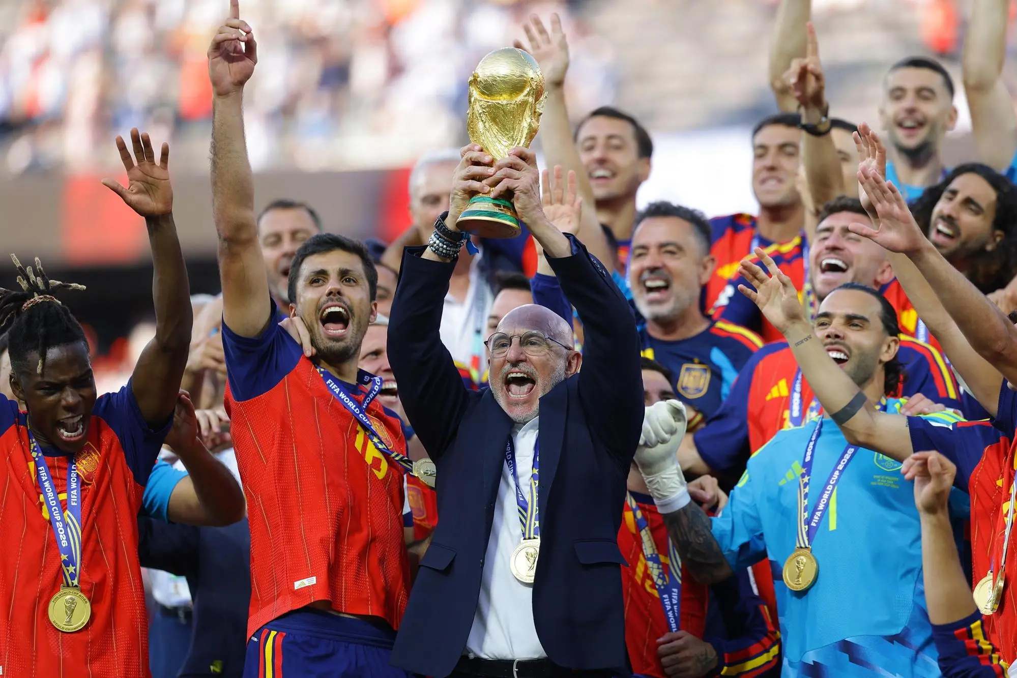 La Spagna campione del mondo 2026 (foto Ansa)