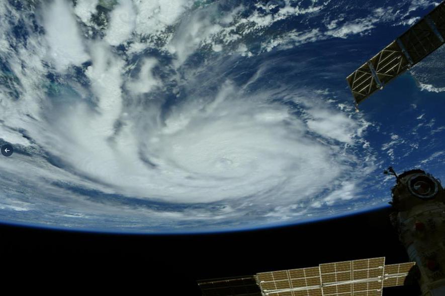 L'uragano Ida fotografato dalla Stazione Spaziale (Ansa - Twitter Thomas Pesquet)