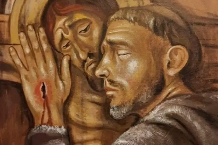 Dipinto di San Francesco nella parrocchia di Ittiri (foto concessa)