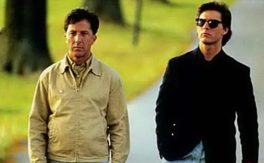 Con Tom Cruise in &quot;Rain man&quot; (foto Wikipedia)