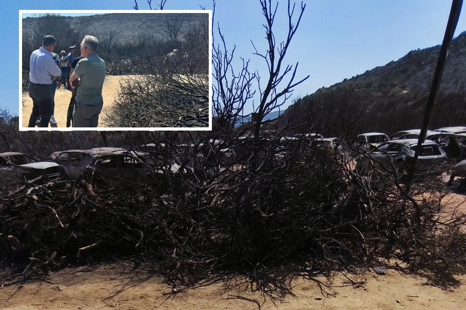 La devastazione a Punta Molentis e il sopralluogo del procuratore Sabelli