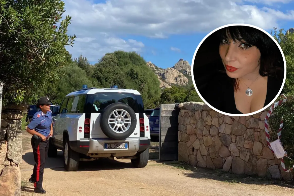 Sopralluogo a Conca Entosa e, nel tondo, Cinzia Pinna.